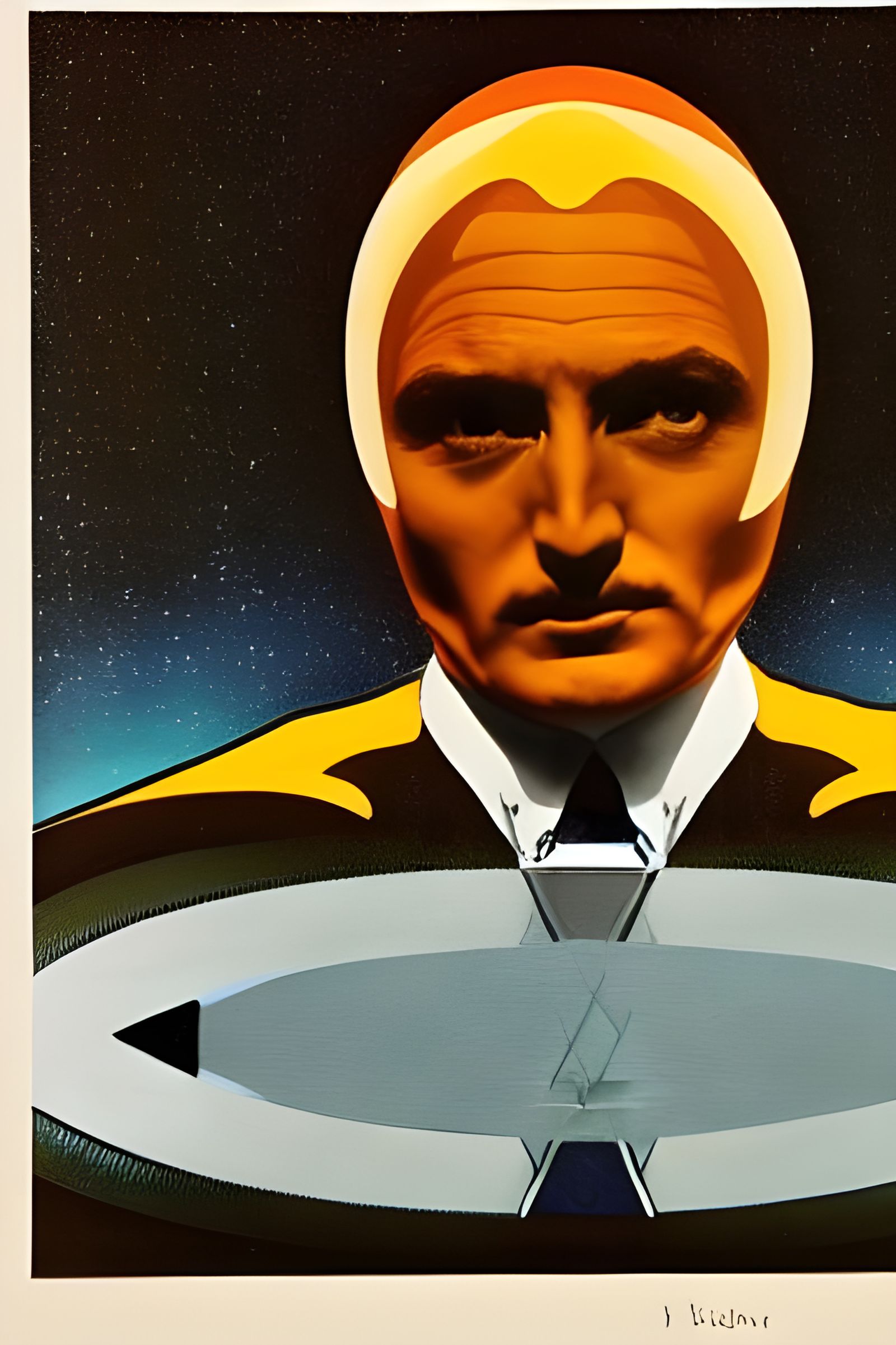 First Instant of Universe in Hyperreal Art Deco