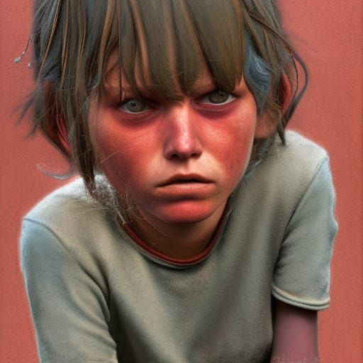 Homeless Princess Street Urchin in Concept Art Style