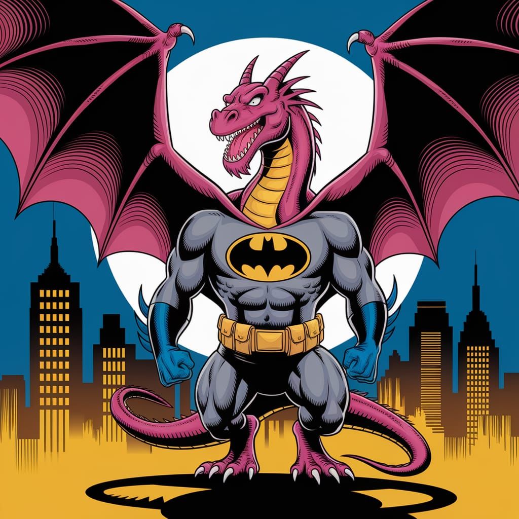 Dragon as Batman: A Superhero Fantasy