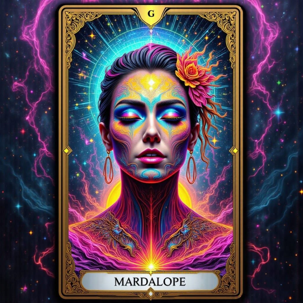 Hyperrealistic Female Artist Creating Neon Splash Art