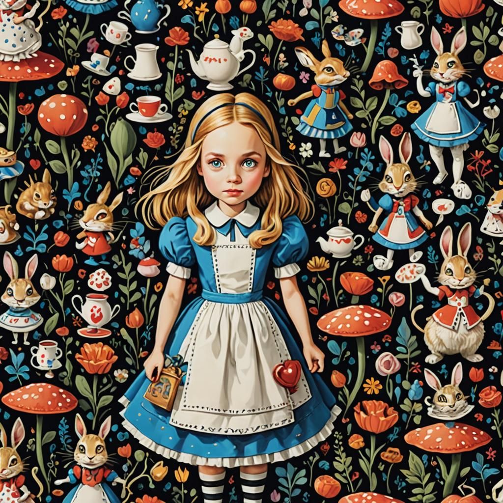 Alice in Wonderland: Striking Artistic Rendition