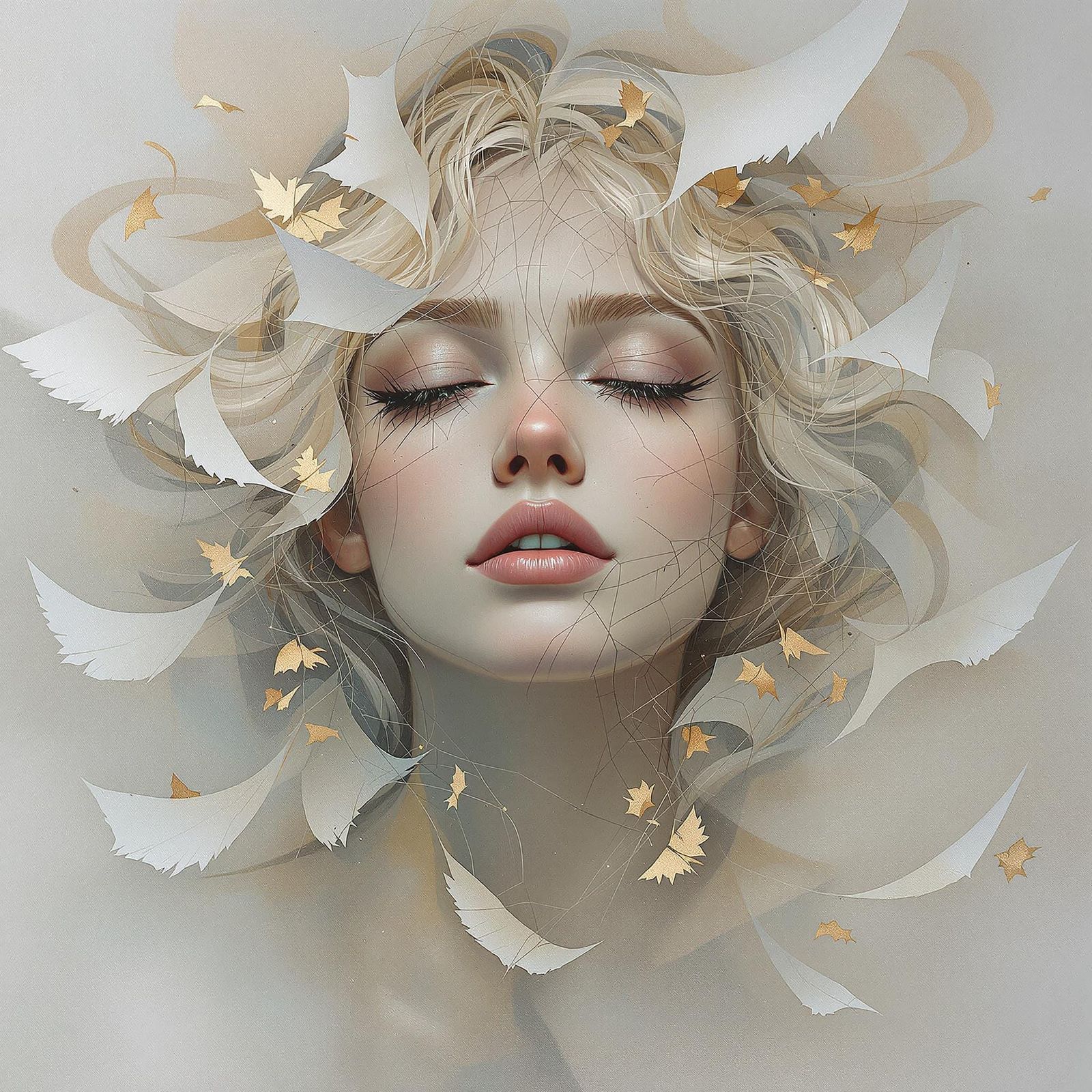 Shattered Soul: A Heartbroken Woman in Impressionist Style