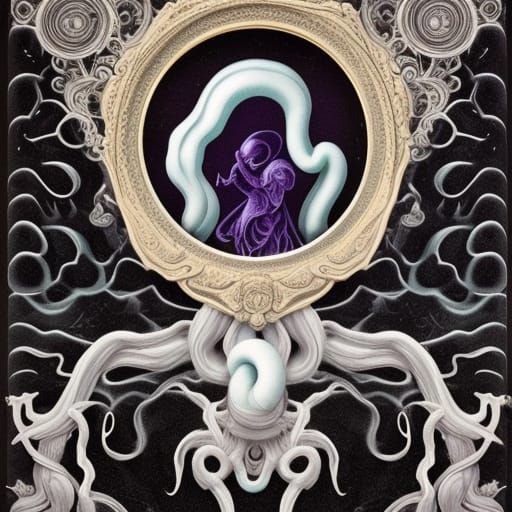 Ornate Tentacles in Baroque Rococo Style