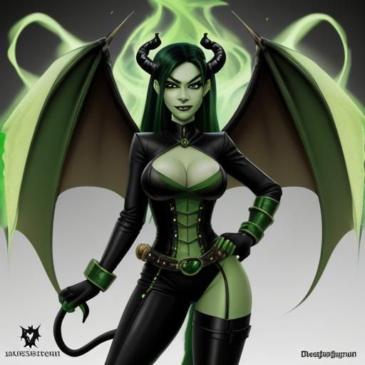 Shego as Dragon with Steampunk Engine