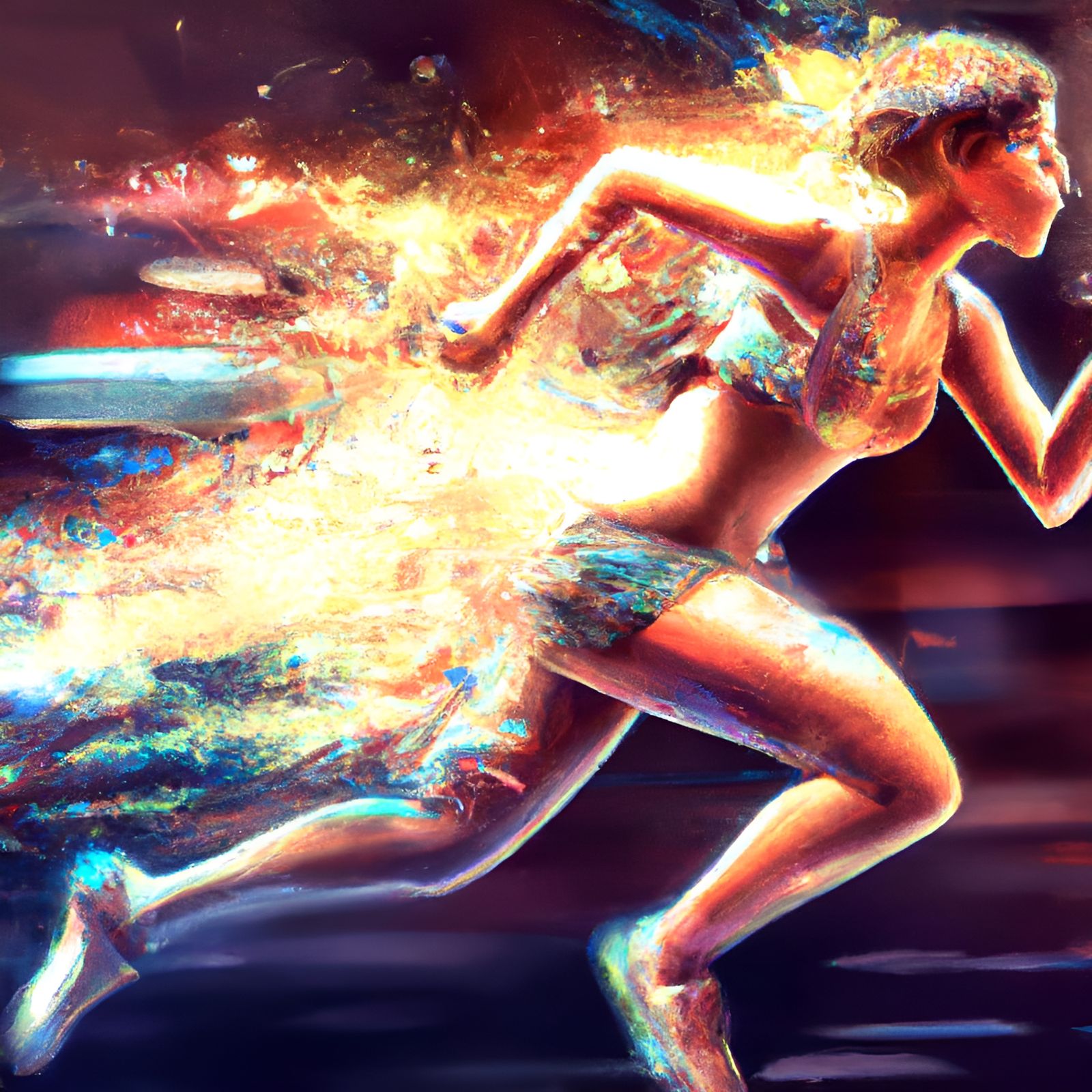 Rainbow Runner: Hyperdetailed Scenic Panorama