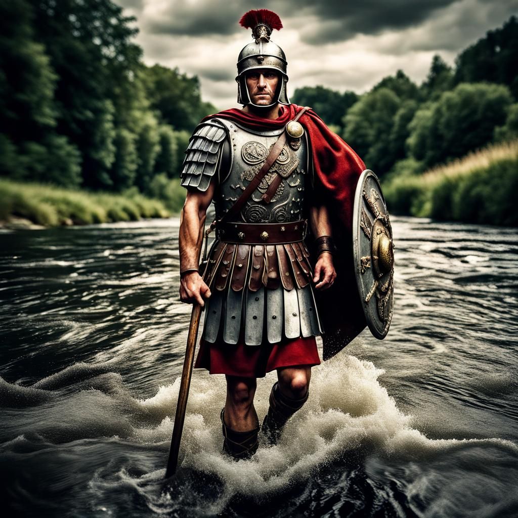 Roman Legionary Marches into Germania: Hyperrealistic HDR