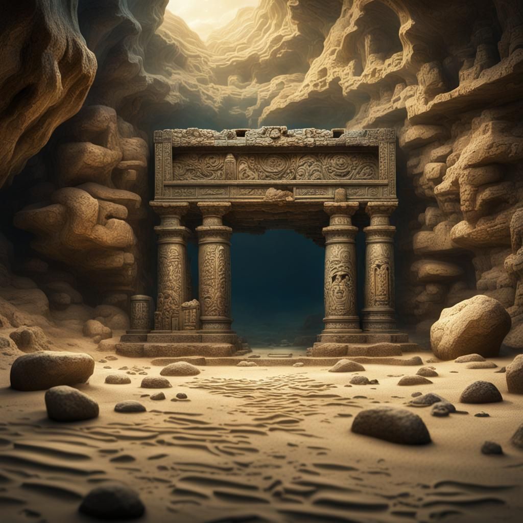 Ancient Nordic Tablet in Underwater Cave