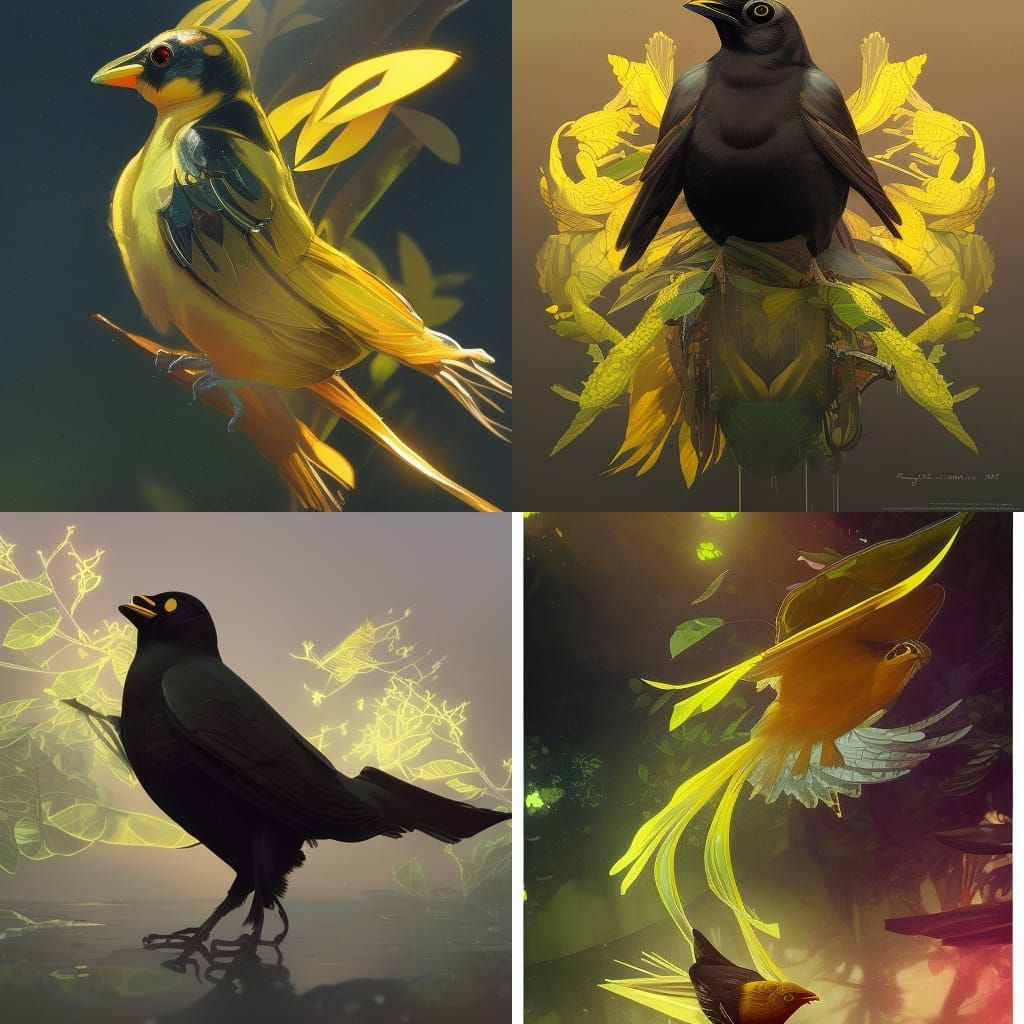 Blackbird, Frog, and Crow Concept Art