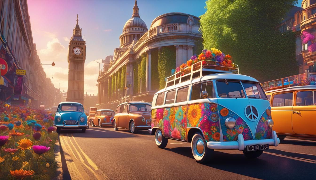 1960's Hippy van