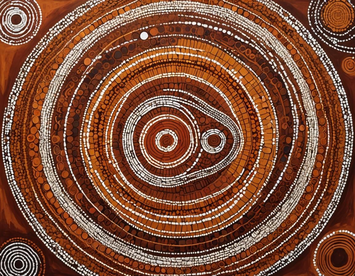 Rainbow Serpent in Aboriginal Dreamtime Art