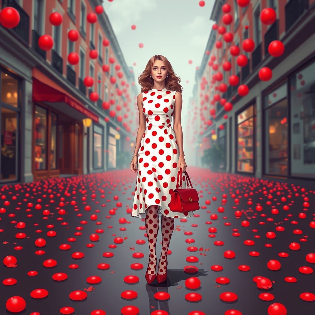 Polka Dot Fashion in Anime Style