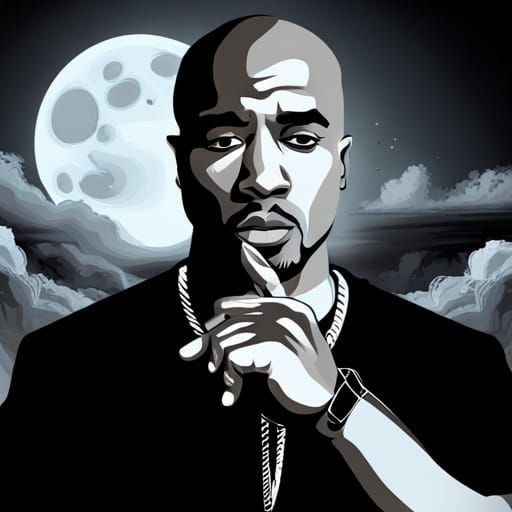 Tupac Shakur, 8k resolution