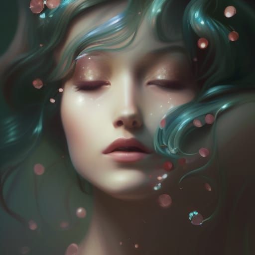 Gorgeous Princess Portrait in Rococo Style