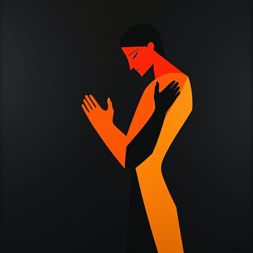 Simplified Forms of Intimacy in Bold, Vibrant Colors