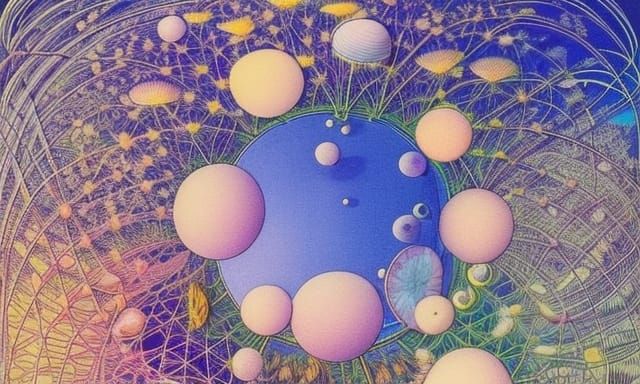 Stargazing Platform Trapped in Mycelium Network