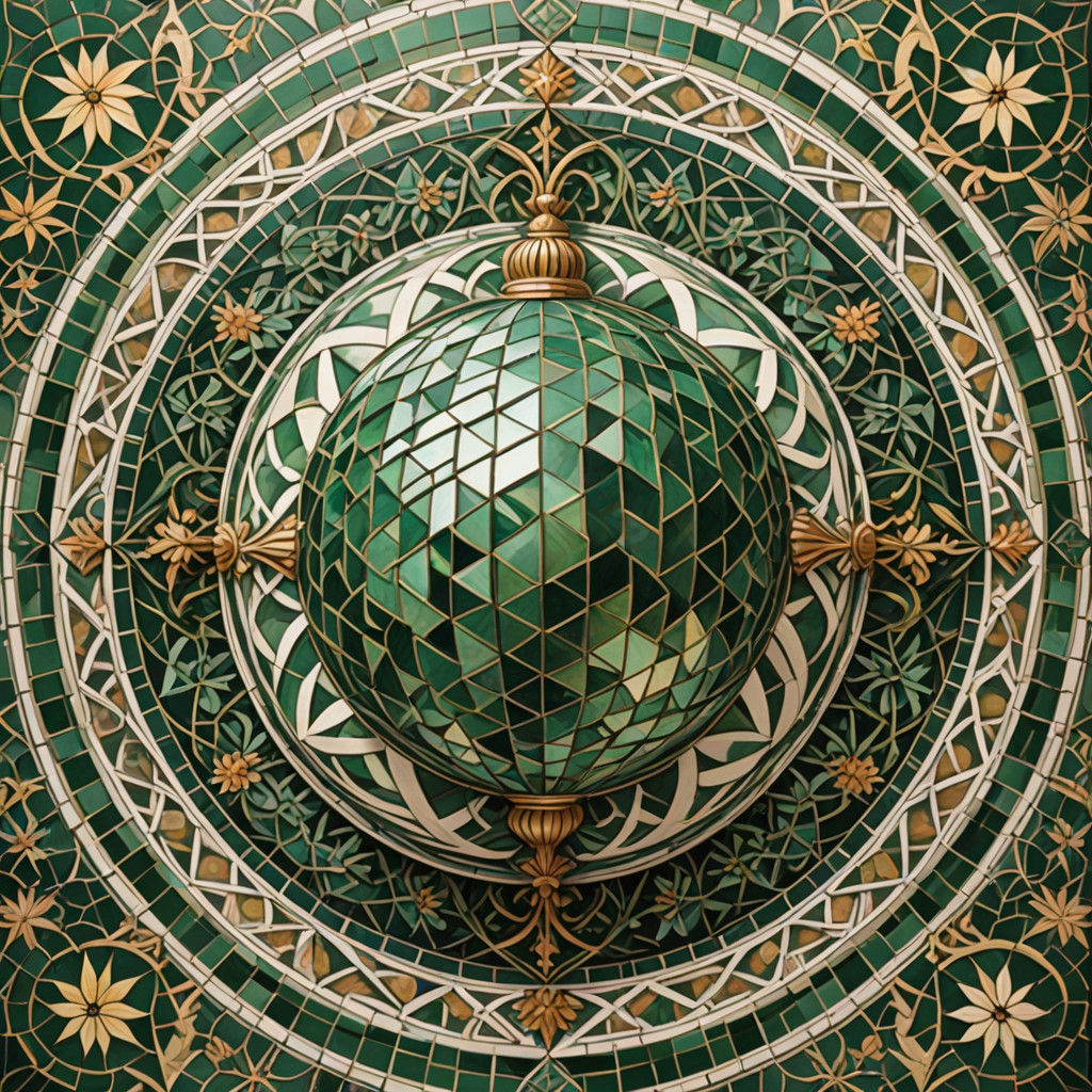 Escher-Inspired Mosaic Art: Intricately Patterned Christmas...