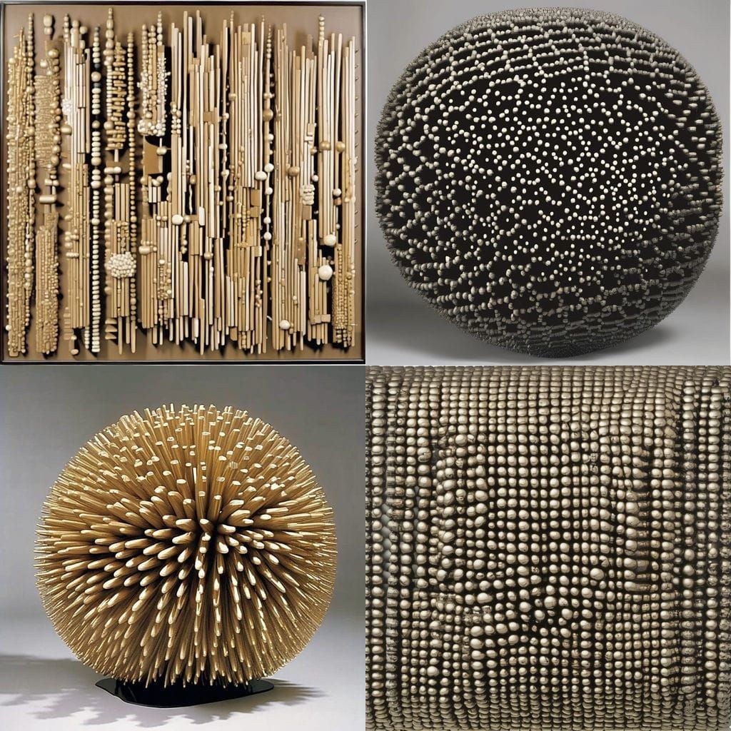 Monochrome Textural Art Inspired by ZERO Movement