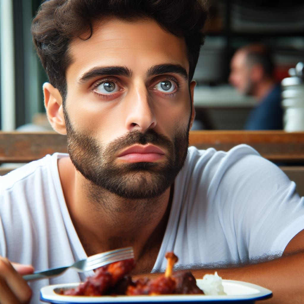 Man in Deep Thought, Lost in Contemplation