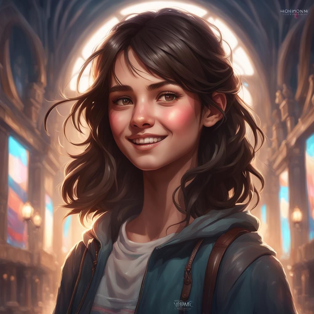 Teenage Girl Portrait in Magical Lighting