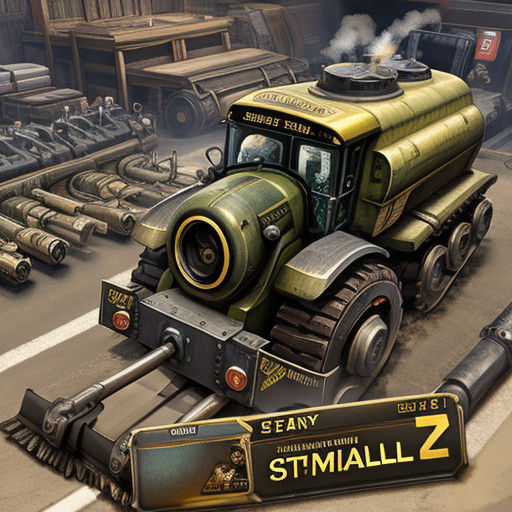 Industrial Steamroller in Motion