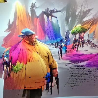 Giant Man Dominates the Landscape