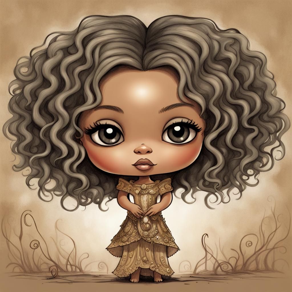 chibi Beyonce singing at the Oscars