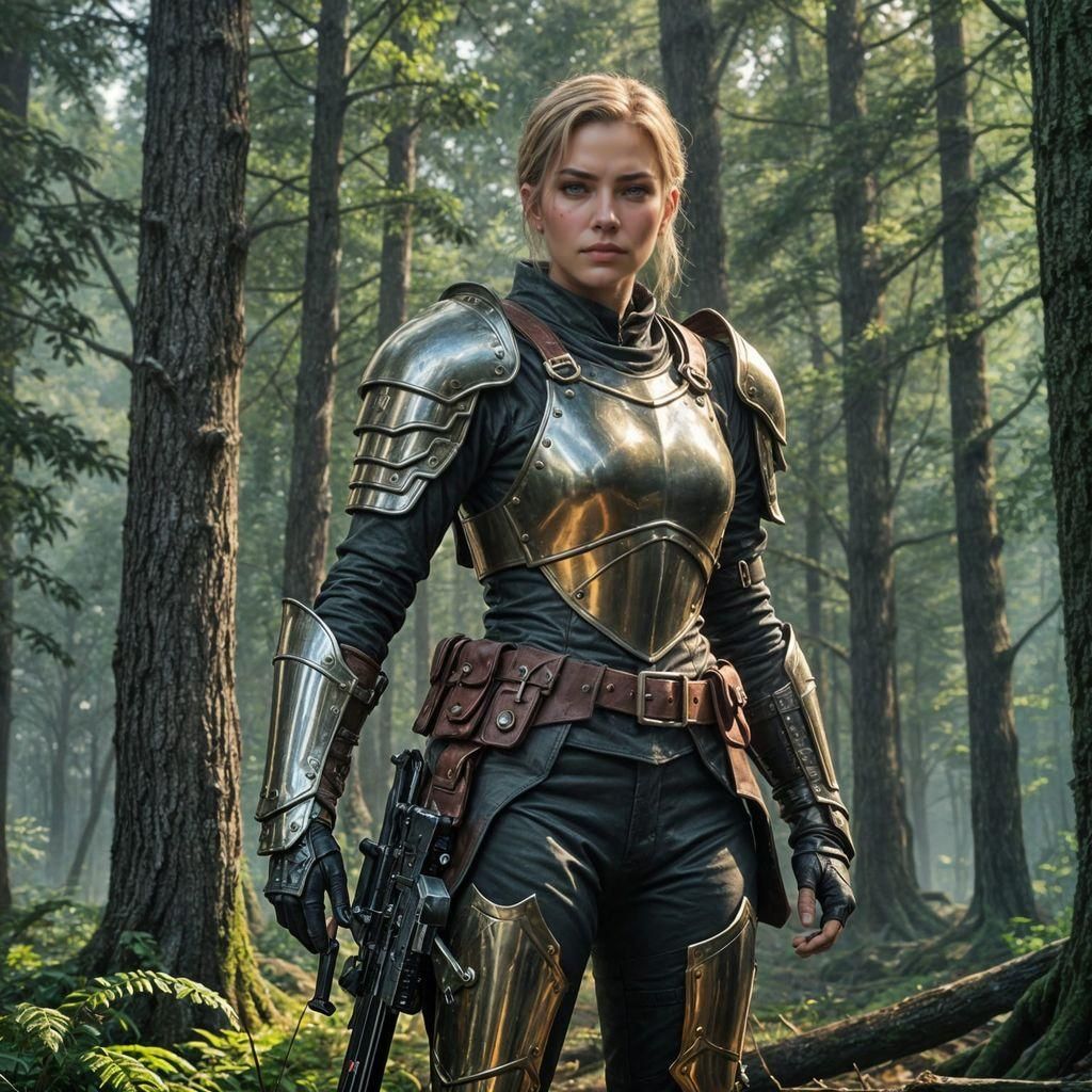 Fantasy Warrior Portrait with Dynamic Lighting