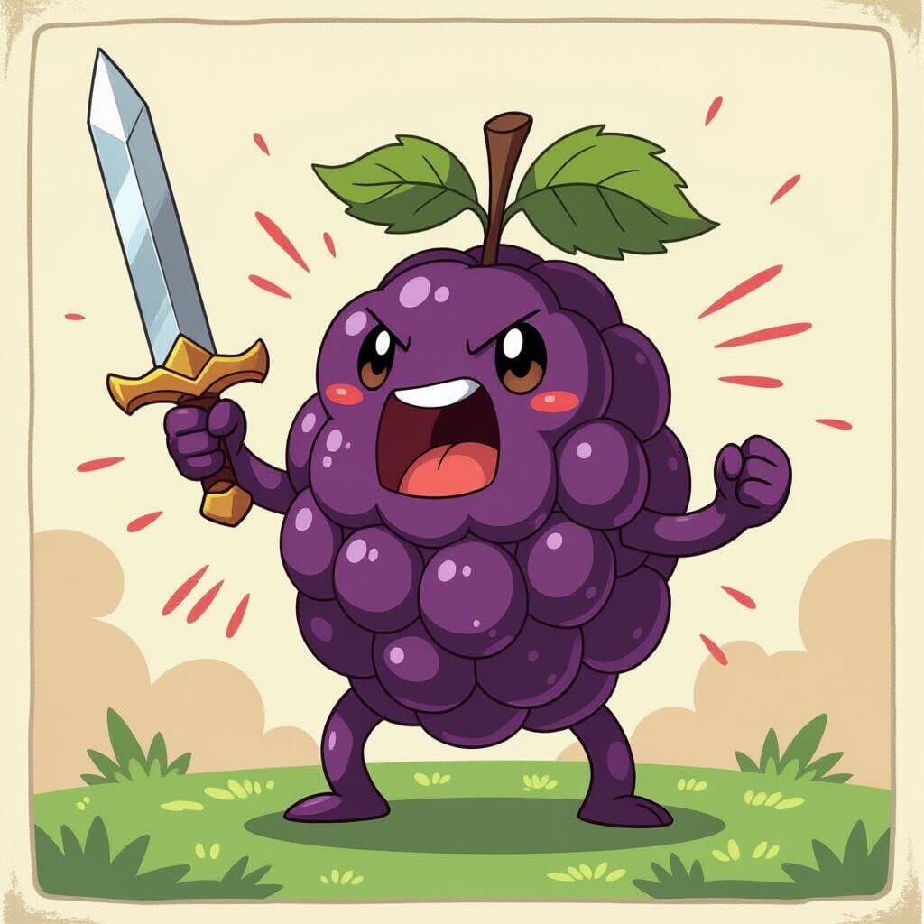 Grape of Wrath Pokemon Card Art