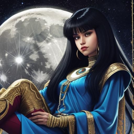 AI Image of Selenolatry and the Moon