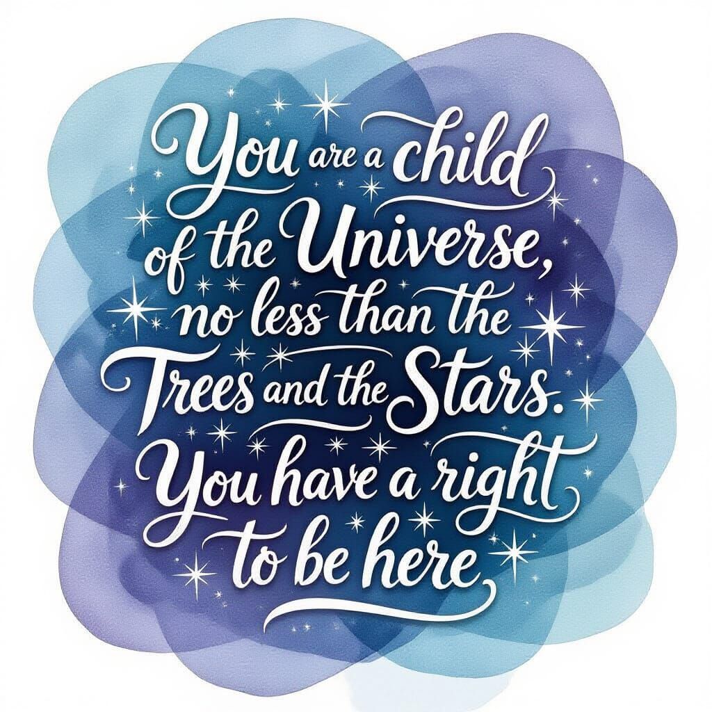 Quote from "Desiderata" by Max Ehrmann