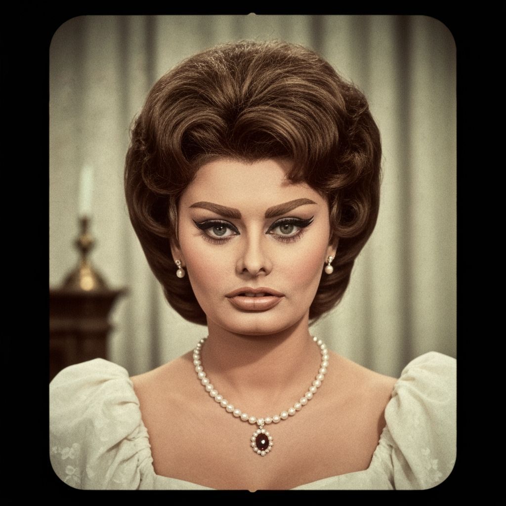 Sophia Loren in Italian Style: 1964 Cinematic Film Still