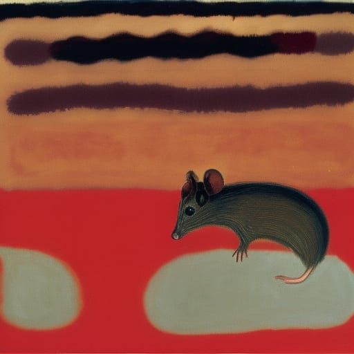 Abstract Gunners Painting in Rothko Style