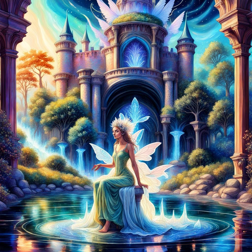 Fairy Queen Listens to Water Fairy Music