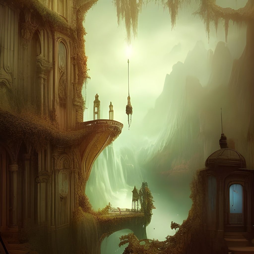 Fantastical Matte Painting with Intricate Details
