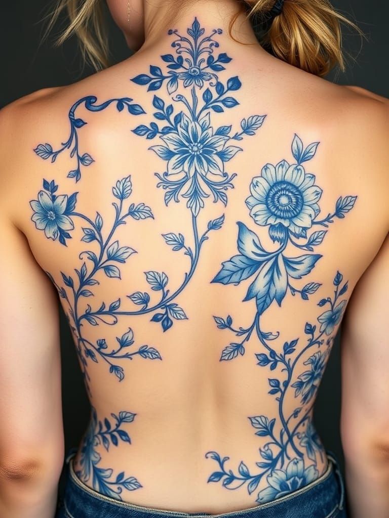 Delft blue tattoos