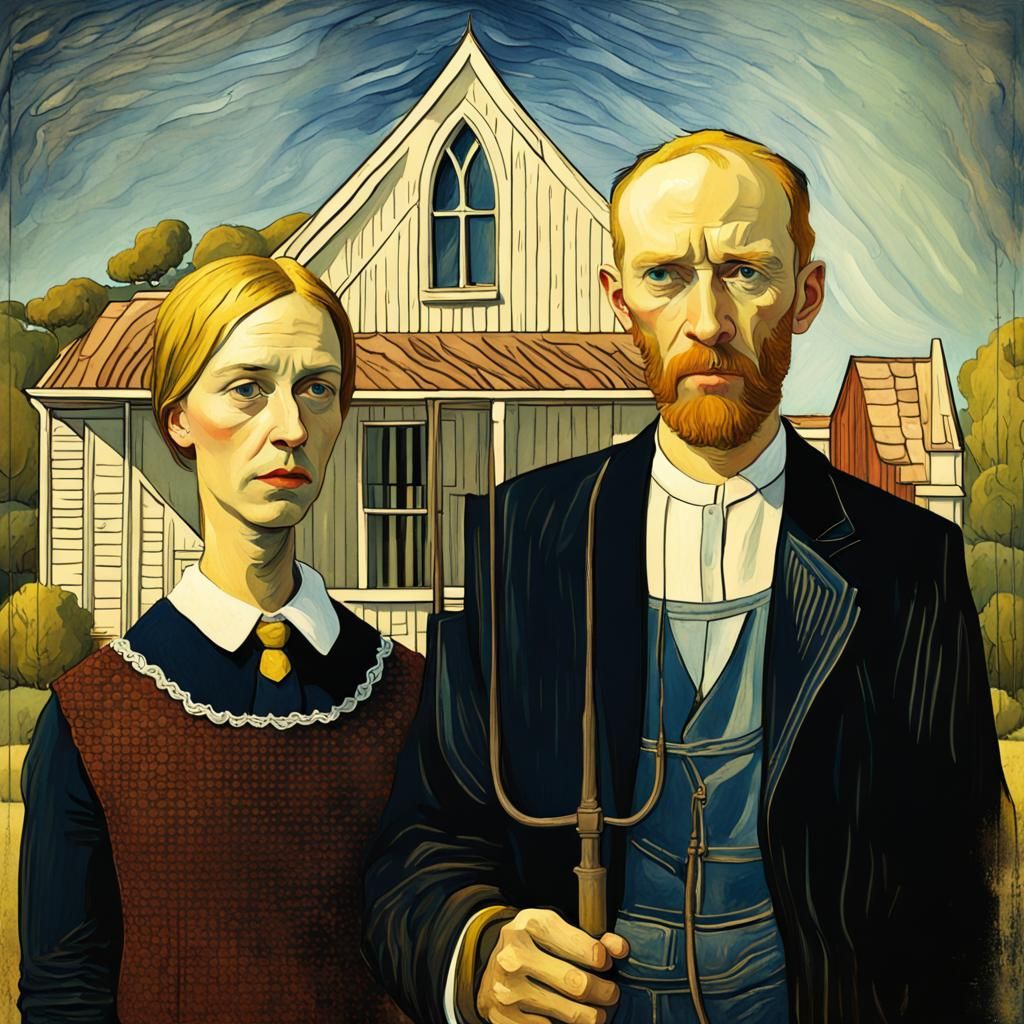 American Gothic by Vincent Van Gogh
