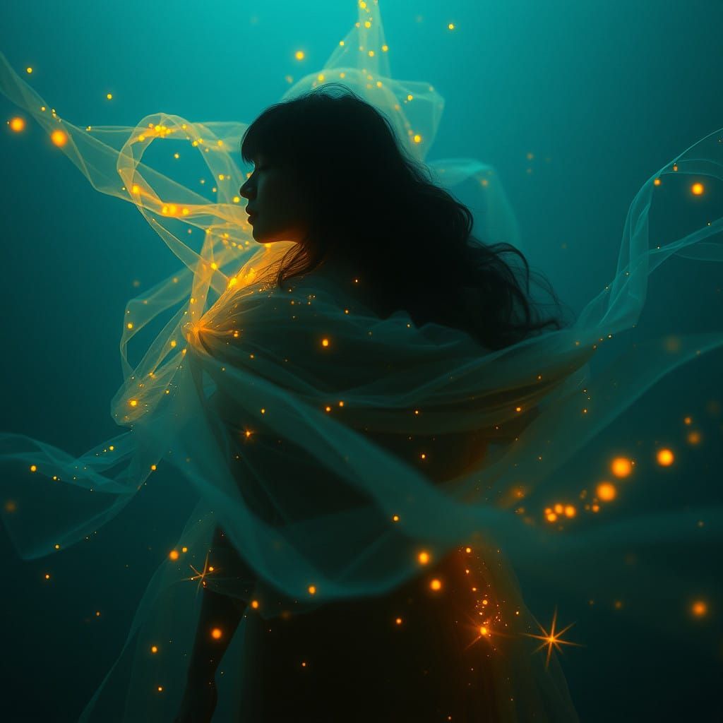 Mystical Words Woven into Cosmic Dance