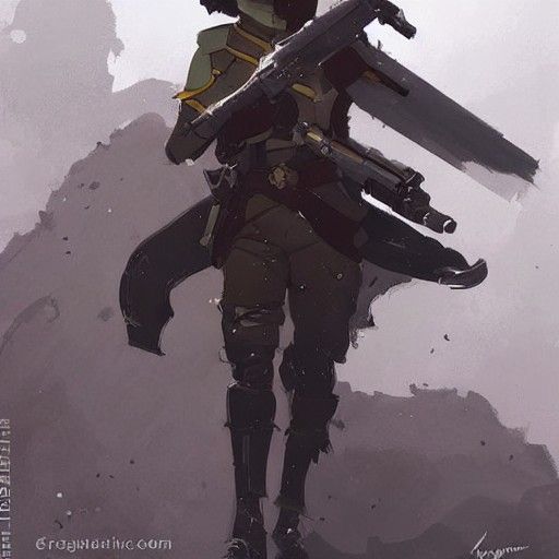 Atlesian Military from RWBY. Paladins behind ranks of Soldie...