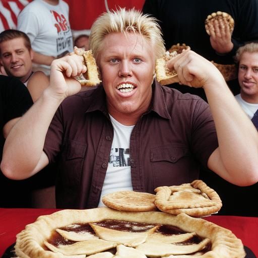 Gary Busey's Pie Eating Contest Victory