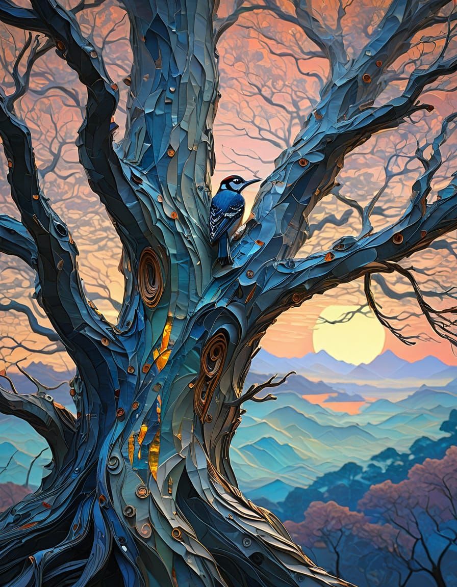 Intricate Origami Paper Quilling with Metallic Threads