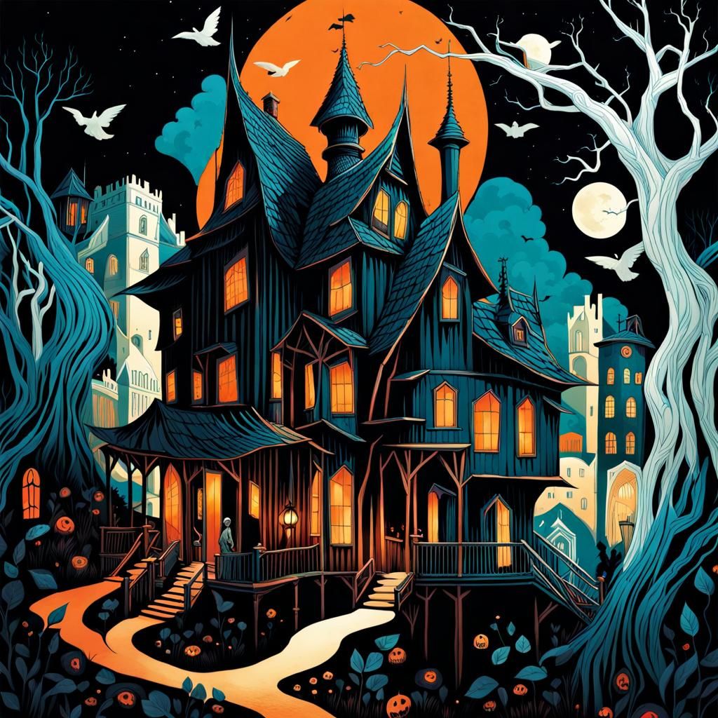 Haunted House at the Edge of Castle Village