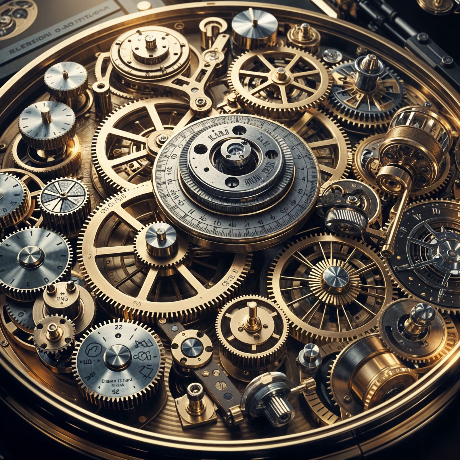 Clockwork Wonders in Polished Brass and Onyx