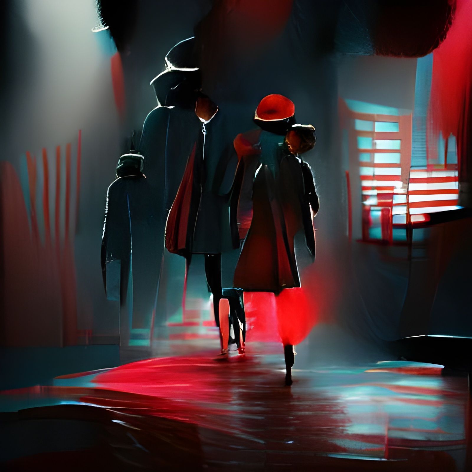 Stranger Things Logo in Film Noir Style