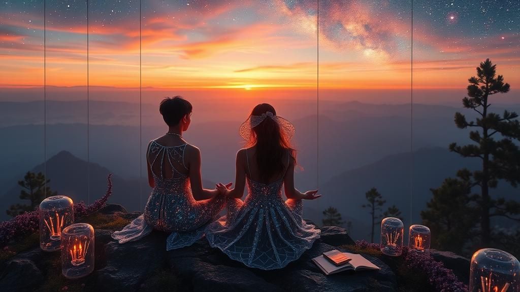 Ethereal Friendship Evolution in Sunset Galaxy