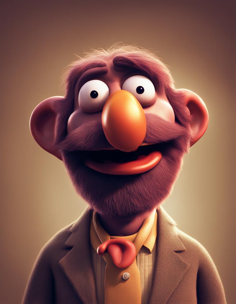 Noseybonk as Pixar Character in CGI Style