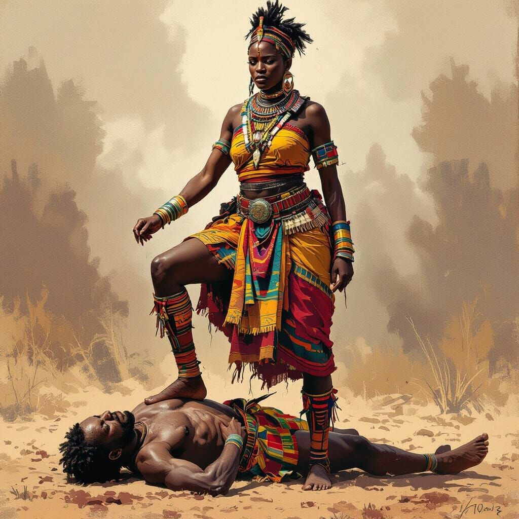 Vicotorious African Warrior Queen 2