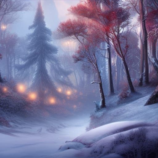 Autumn to Winter: A Seasonal Change Art Piece