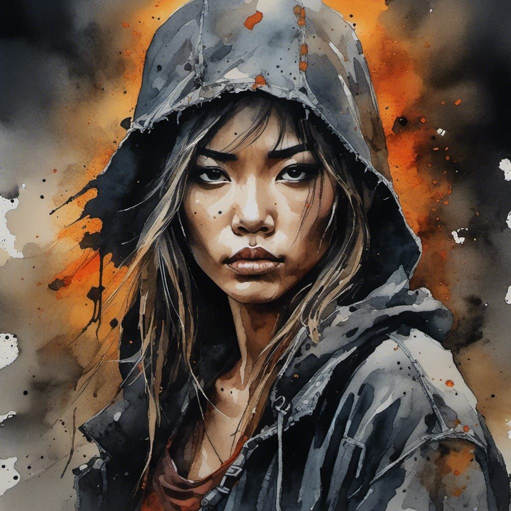 Post-Apocalyptic Girl Portrait in Photo Realistic HDR