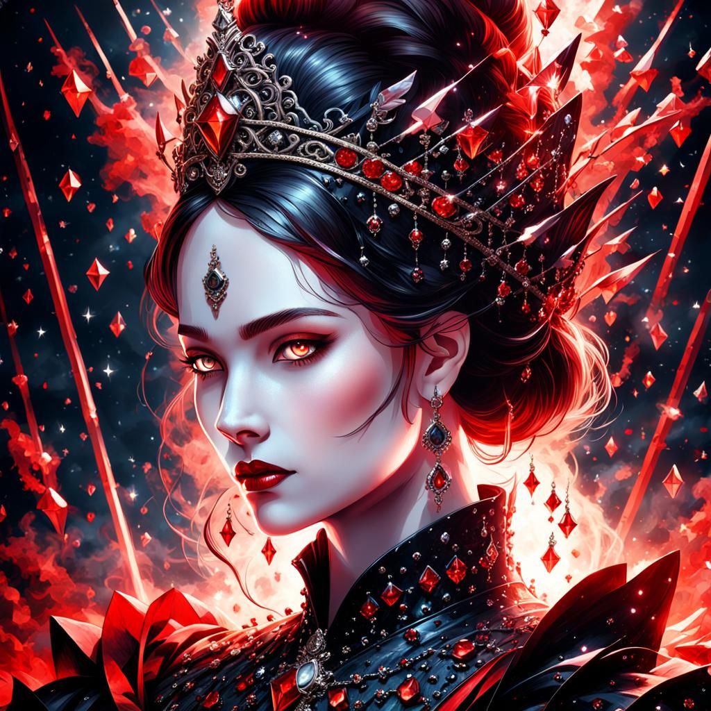 Gothic Princess with Celestial Spade Portrait