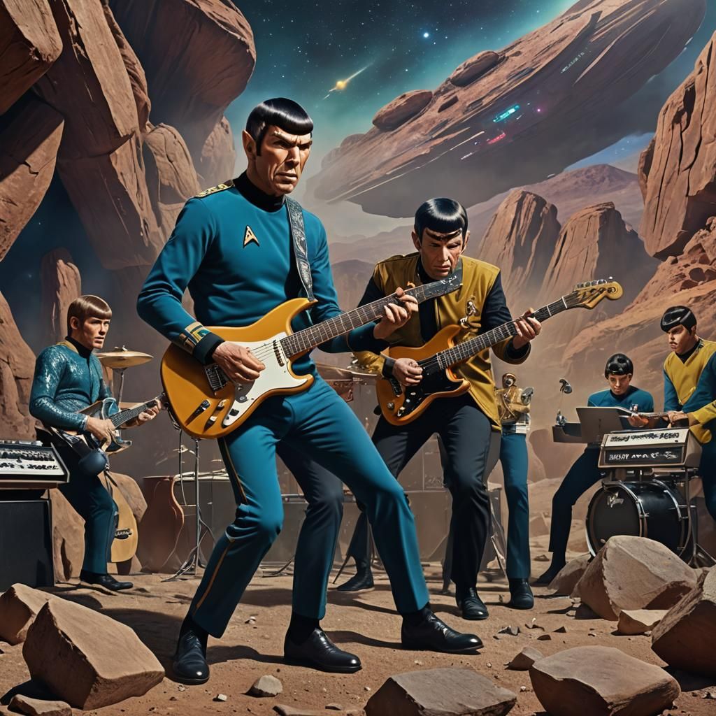 Spock Rocks Out with 23rd Century Band